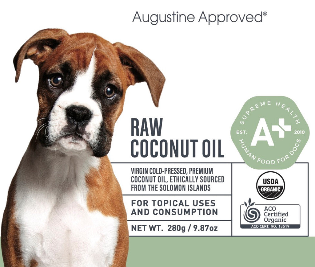 Certified Organic Raw Coconut Oil for Dogs & Cats