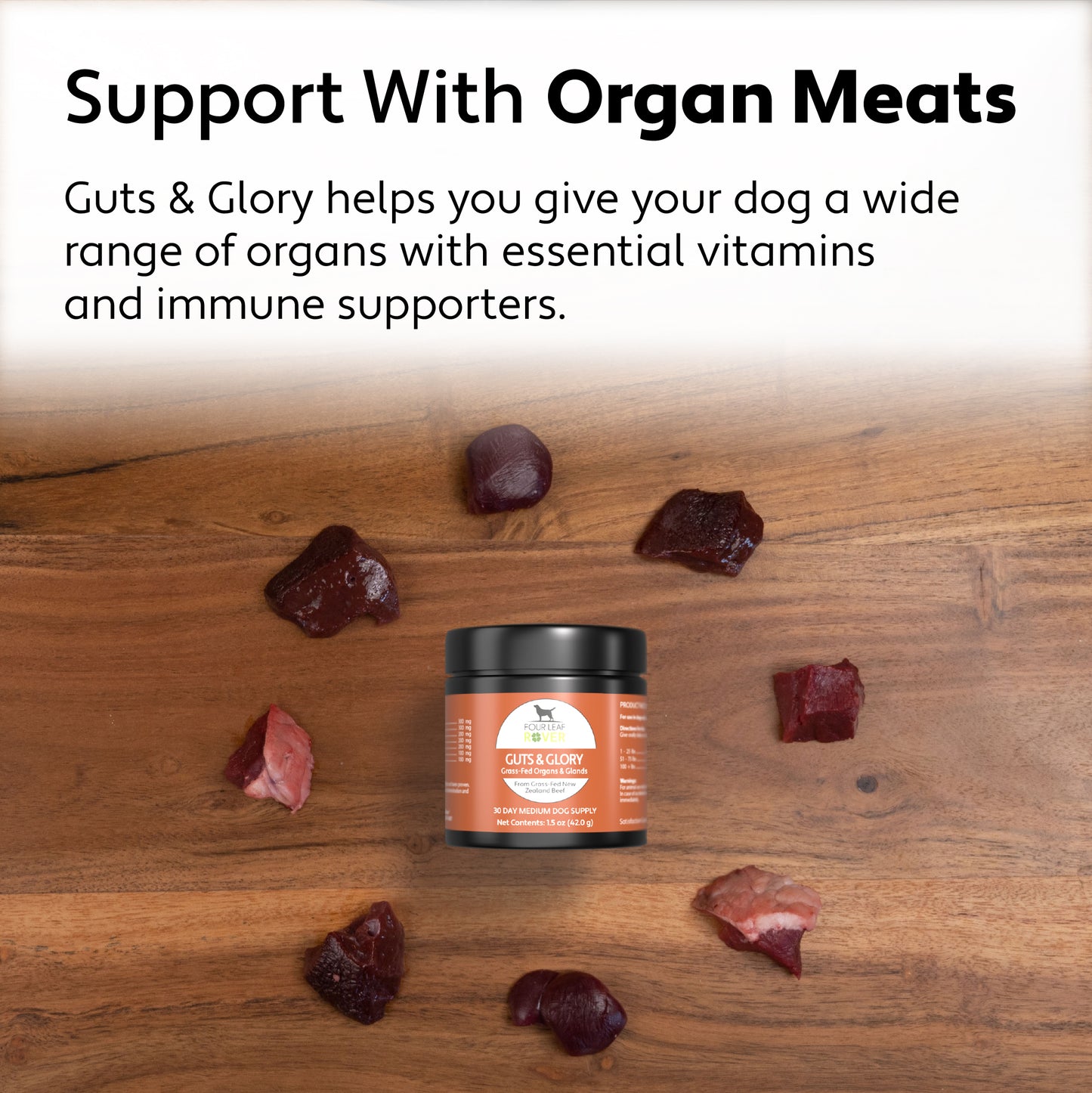 Guts & Glory- Grass-Fed Organs For Dogs