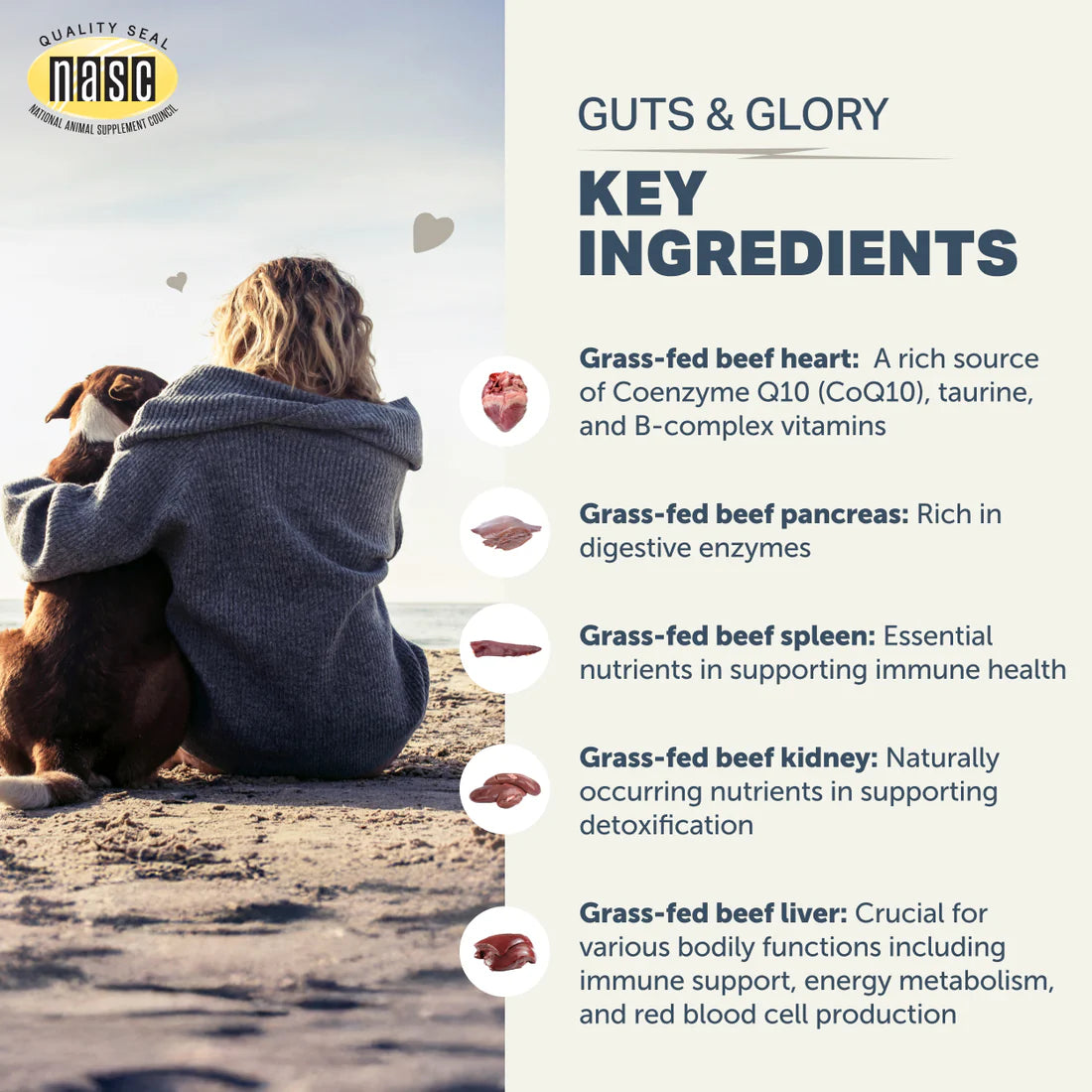 Guts & Glory- Grass-Fed Organs For Dogs