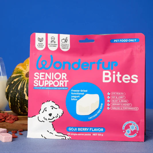 Wonderfur Bites Senior Support Freeze-Dried Treats for Dogs