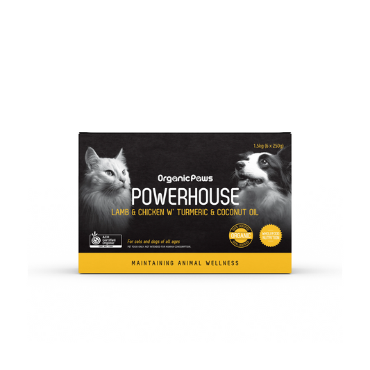 Organic Paws Powerhouse Blend Lamb & Chicken With Turmeric & Coconut Oil