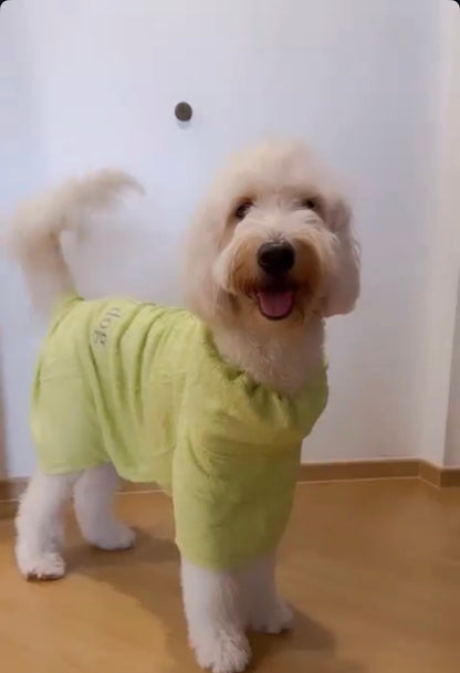 Organic Bamboo Dog Bathrobe