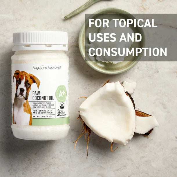 Certified Organic Raw Coconut Oil for Dogs & Cats