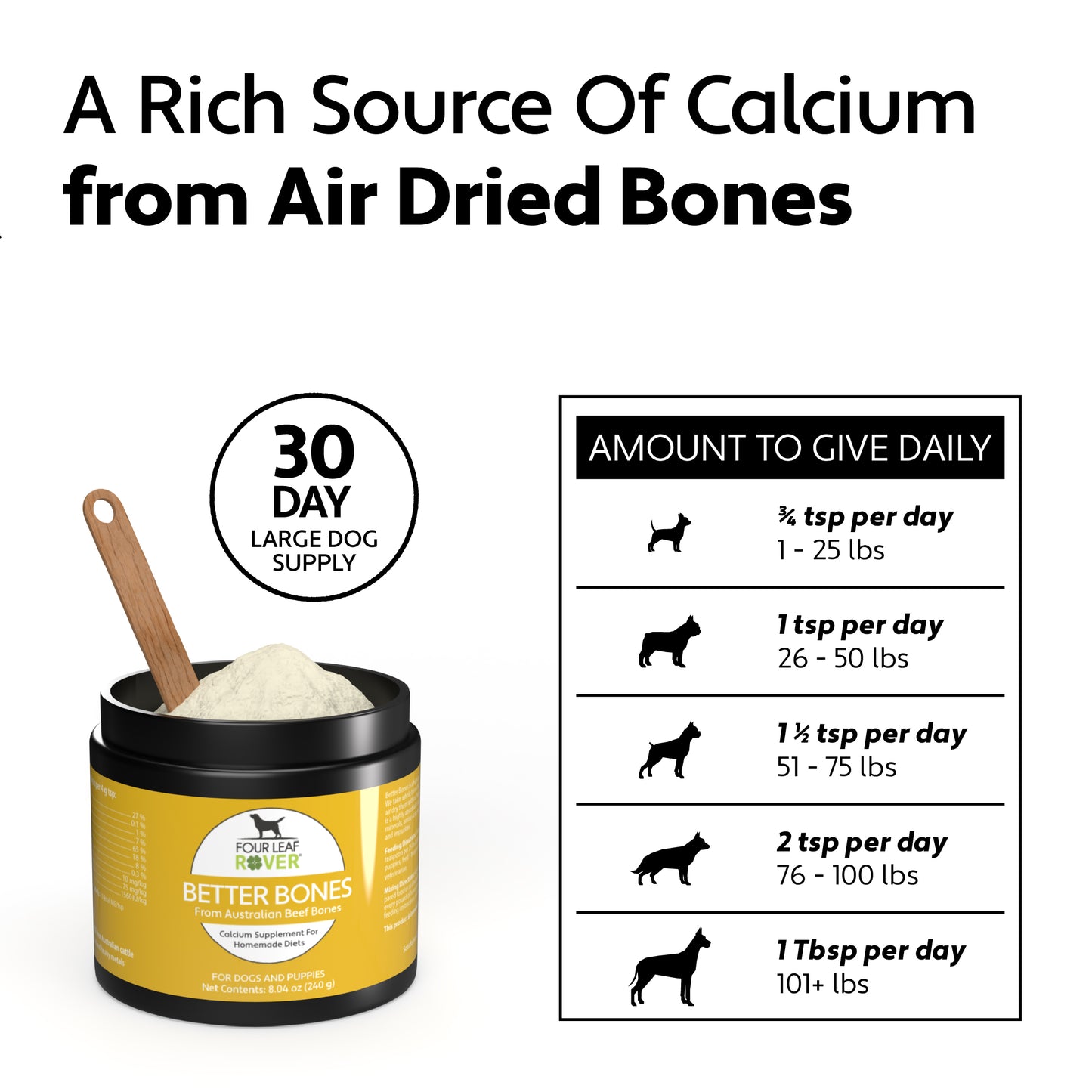 Better Bones - Dried Beef Bones For Calcium